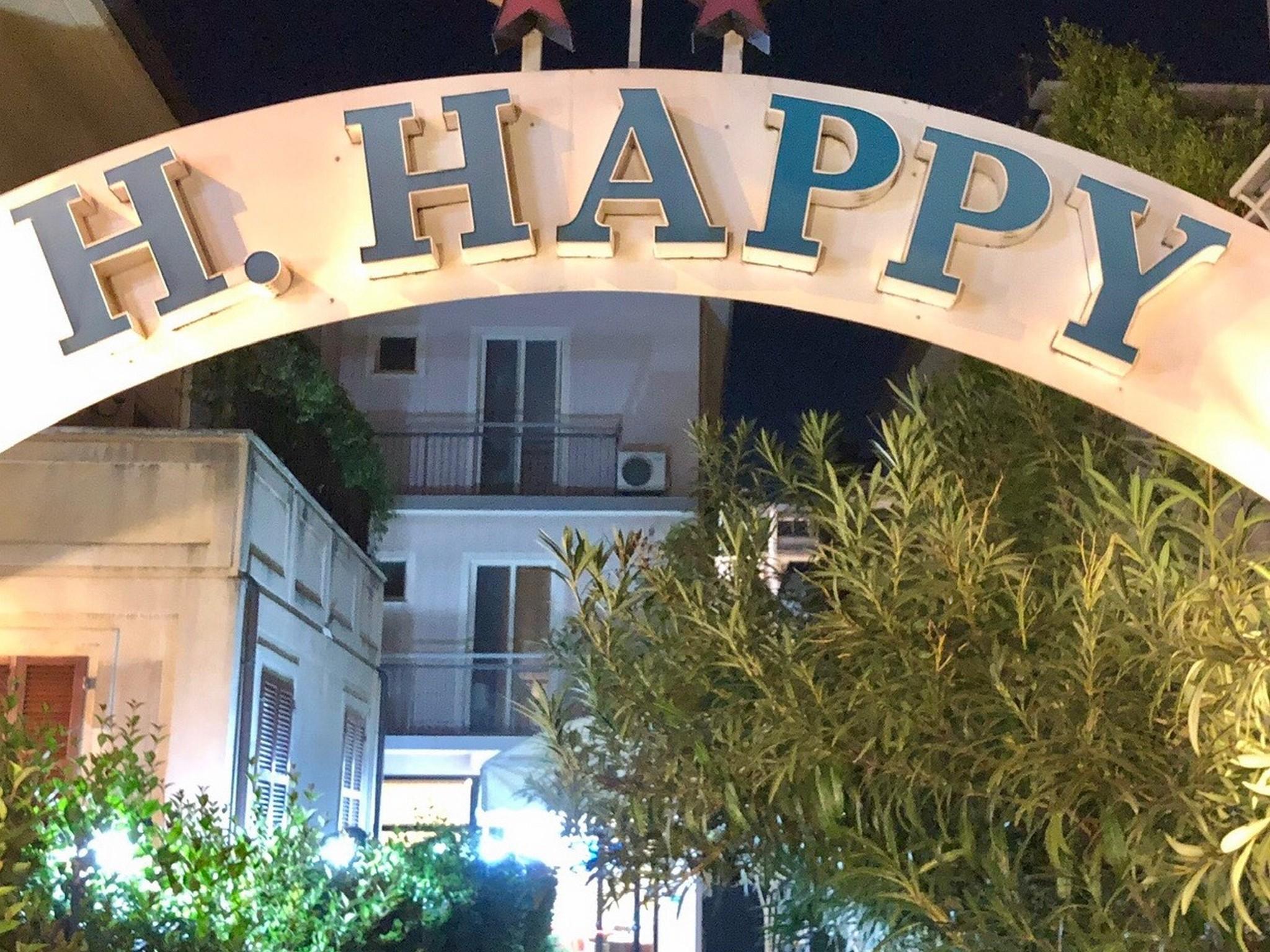 Hotel New Happy Римини Экстерьер фото
